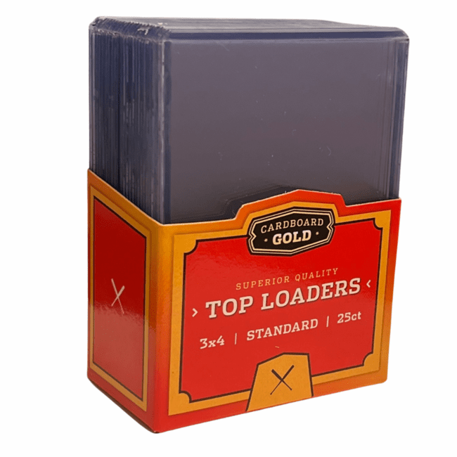 Cardboard Gold Toploaders 25ct (3x4)