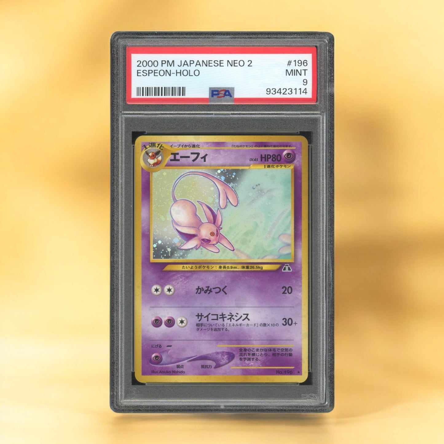 PSA 9 Japanese Espeon, Neo 2